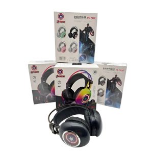 Audífono Inalámbrico Auricular Bluetooth Luces Rgb Heroe