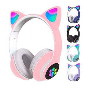 Alternative view of Audífonos Inalámbricos Bluetooth Rgb Orejas Gato Niña  Colores
