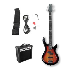 Alternative view of BAJO ELECTRICO FIDDLER SUNBURST + AMPLIFICADOR 20W COLOR MARRON