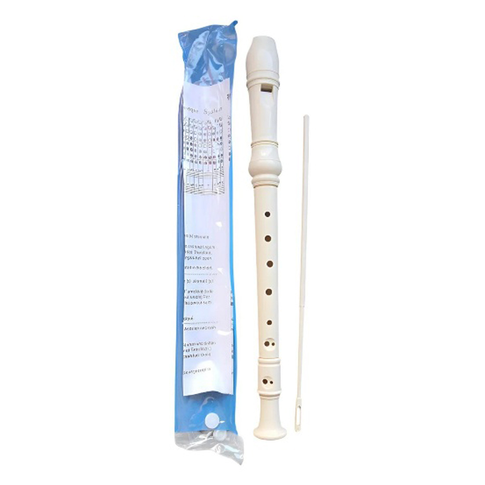 Flauta Dulce Genérica Con Limpiador Para Niños Beige