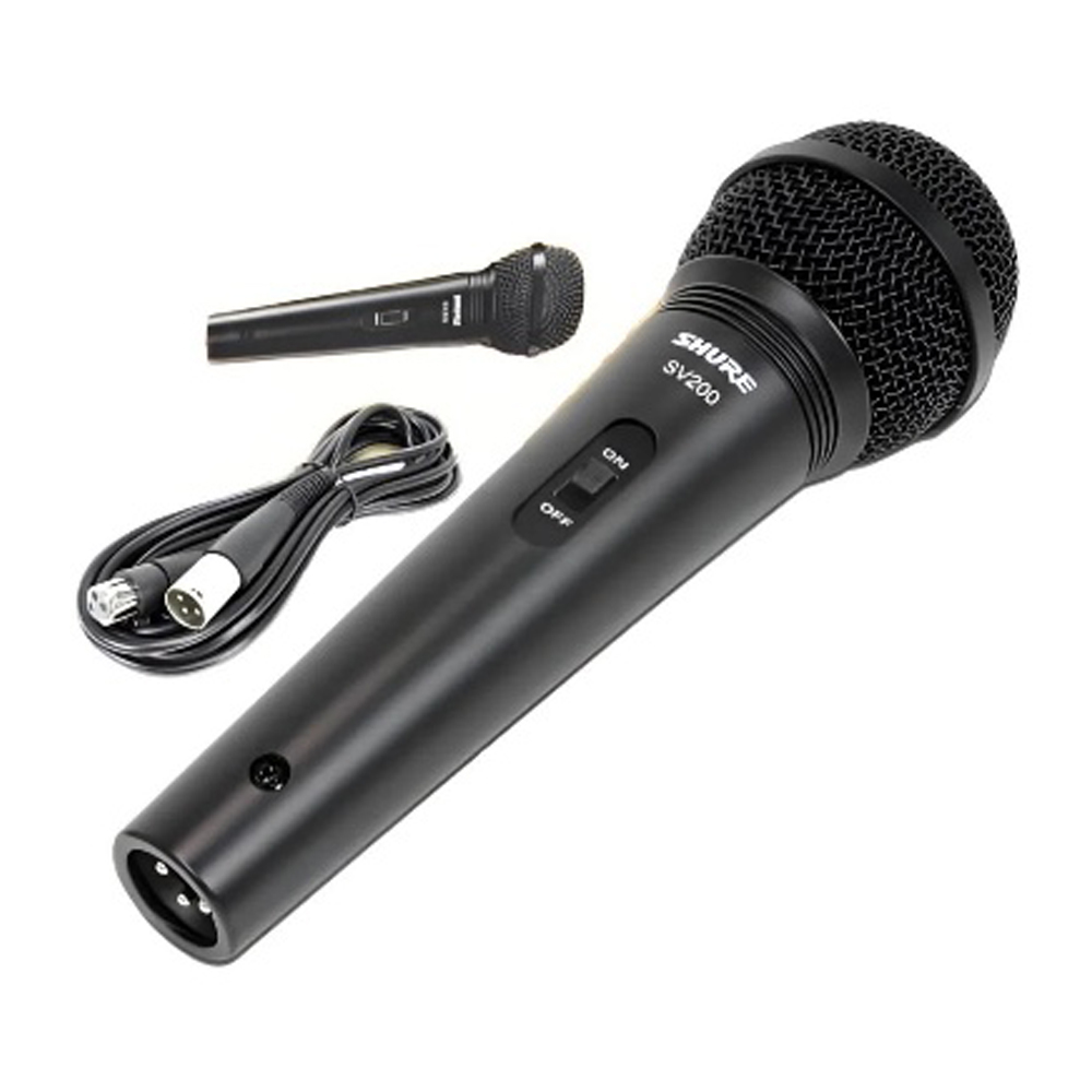 Micrófono Vocal Dinámico Sv200 Shure Con Cable Negro - Imagen 2
