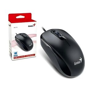 Mouse Genius Dx-110 Conexion USB 1000 Dpi Optico Cableado Color Negro