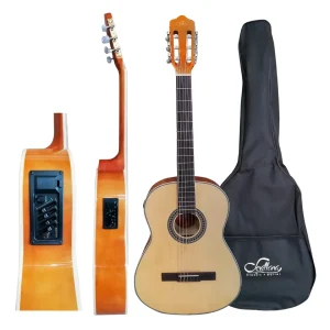 Guitarra Electroacústica 39 Con Alma Y Funda Sevillana.