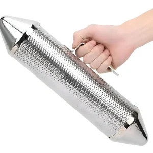 Alternative view of Güiro Torpedo Metálico Color Plateado