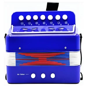 Acordeón Para Niños 7 Notas Color Azul