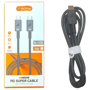Cable Tipo C A C 68w. Solma Modelo Sl-c232 Negro