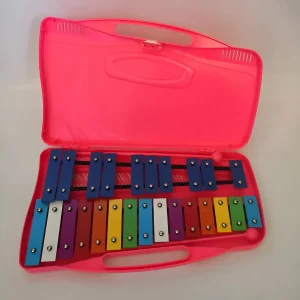 Metalofono cromatico 25 notas color rosa