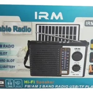 Radio Solar Recargable Fm/am Mp3 Bluetooth Negro