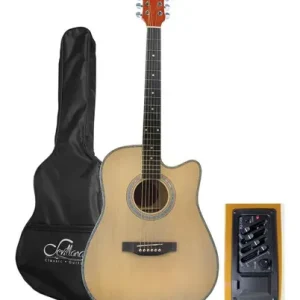 Guitarra Electroacústica 41"  6 Cuerdas Metal Funda Incluida
