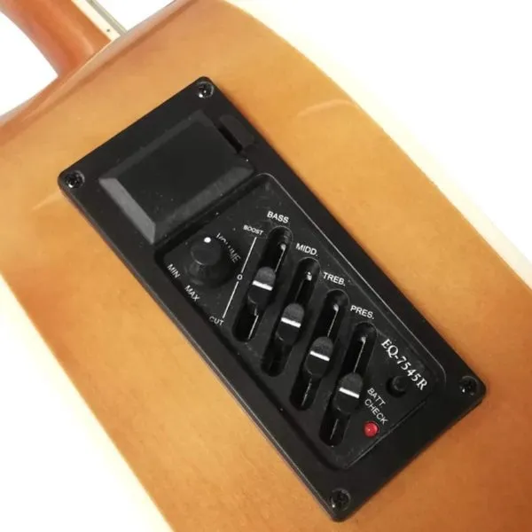 Guitarra Electroacústica 41" 6 Cuerdas Metal Funda Incluida - Imagen 2