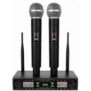 Alternative view of Microfono Inalambrico UHF Dual 50M Recargables USB C