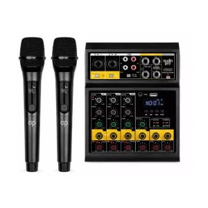 Alternative view of Consola Mixer 4 Canales 2 Microfonos Inalambricos PS