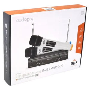 Microfonos Inalmbricos Con Sistema UHF Audio Pro